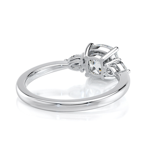 Bague de fiançailles à trois pierres en diamant de laboratoire taille coussin certifié IGI, or jaune 10K, avec pierres latérales marquise, bijou de mariage et de fête, cadeau - Product Image 2