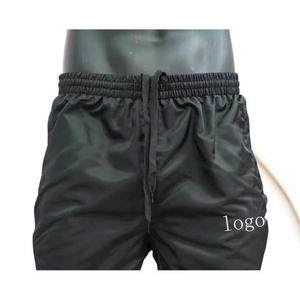 Pantalones Cortos Deportivos de Poliéster de Secado Rápido para Hombre, Cintura Elástica, Informales, para Verano, con Bolsillos Laterales y Logotipo en la Parte Delantera - Product Image 2