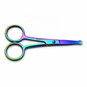 Tijeras para Orejas y Nariz Multicolores, Acero Inoxidable, Punta de Seguridad, Tijeras de Cuidado Personal, Certificación CE ISO 13485 - Product Image 3