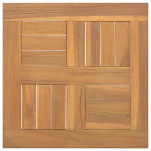 Tavolo in legno massello Teak 15.7 quadrato "x 15.7" x 1 "pollici - Product Image 1