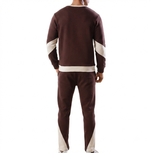 Mens Crew Neck Tracksuit Comfortable Everyday Sportswear Active Lifestyle <b>Set</b> Mens Crew Neck Tracksuit Custom Logo Training Suit - Product Image 2