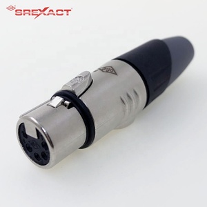 Conector de Audio XLR Hembra de 5 Pines Profesional, Estable y Duradero, Hecho de Plástico, Aleación de Latón y Níquel, con LED - Product Image 6