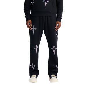 Nuevo Conjunto Deportivo Personalizado para Hombre con Pedrería, 2 en 1, con Capucha, Cintura Elástica, Informal, 100% Algodón Felpa, con Bolsillos Laterales - Product Image 2