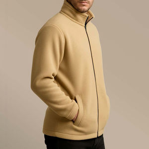 Nueva Chaqueta Sherpa con Cremallera para Hombre 2026, Venta al por Mayor, Logotipo Personalizado, Chaqueta de Forro Polar Sherpa con Cremallera Completa para Hombre - Product Image 5