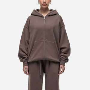 Sweat-shirt décontracté en molleton de coton, vente en gros, sweat-shirt à capuche personnalisé à épaules tombantes, hoodie tendance urbaine - Product Image 1