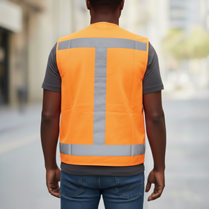 Chaleco de Seguridad Reflectante OEM, Clase 2 ANSI, Impermeable, con Luz LED Intermitente, Alta Visibilidad, Bolsillos Delanteros de Malla, Personalizable para Hombre - Product Image 3