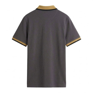 Chemise polo homme manches courtes, col rabattu, coupe slim, tissu respirant, logo personnalisé, 100% coton, unisexe. - Product Image 2