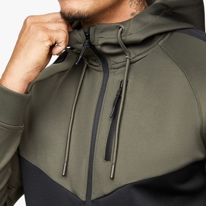 Latest Winter Fashion Design Men's 2-Piece Customizable Track Suit Set with Zipper Hoodie <b>Fleece</b> Material Custom Colors & Logo - Product Image 6