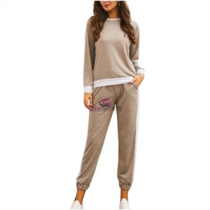 Conjunto Deportivo Holgado con Capucha, Estilo Simple, Logotipo Personalizado, Color Sólido, Spandex/Poliéster, Cordón Ajustable - Product Image 5