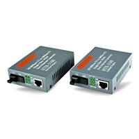 Convertidor de medios Gigabit Netlink 10 100 1000m Base Fibra SC a Rj45 20KM Convertidor de medios de fibra Gigabit de 30 a 30 m de longitud