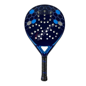 Raqueta de Pádel/Tenis de Playa Personalizada de Fibra de Carbono 24K – Raqueta Profesional Blanca con Núcleo de Espuma EVA - Product Image 3