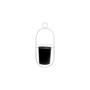 Jardinière en fer métallique minimaliste moderne avec support Design personnalisé et finition dorée traditionnelle pour la maison et le jardin Prix d'usine - Product Image 3