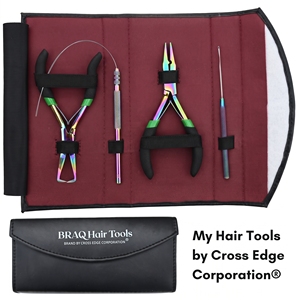Kit de Herramientas de Acero Inoxidable para Extensiones de Cabello, Alicates para Abrir y Cerrar Microperlas, Gancho para Tirar, Herramienta de Bucle - Product Image 3