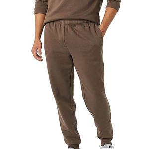 Pantalones Deportivos Marrones para Hombre, Cintura Elástica, Tejidos, Casuales, Transpirables, con Bolsillos Laterales, para Otoño - Product Image 1