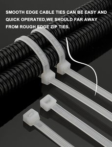 Wholesale Cable Tie Price Eco-friendly Durable Multiple Sizes Nylon Cable Tie Self-locking <b>Plastic</b> Zip Ties <b>Wraps</b> - Product Image 5