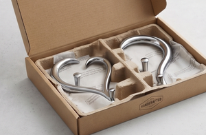 Premium Heart Shape Metal Wall <b>Hooks</b> Mirror Polished Finish Novelty Design For Indoor Use Anti Rust Feature Stylish Home Decor - Product Image 5