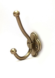 Porte-manteau mural vintage en fonte, à un seul niveau, durable, style sculpté, pliable et réglable - Product Image 3