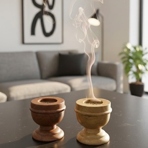 Luxury Arabic <b>Oud</b> <b>Burner</b> with Traditional Sandalwood Construction Religious Use - Product Image 1