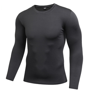 Camisetas de Compresión Personalizadas de Poliéster para Atletismo, Gimnasio, Running, Anti-UV, Transpirables, de Secado Rápido, Cuello Deportivo, Manga Larga, MMA - Product Image 5