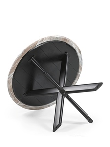 Marble Top Round <b>Dining</b> <b>Table</b> Folding Leg - Product Image 4