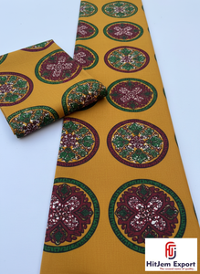 Tela Africana con Estampado de Cera Estilo Ghana, 100% Algodón, para Vestidos de Niñas, Manualidades, Bolsos y Proyectos de Batik - Product Image 4