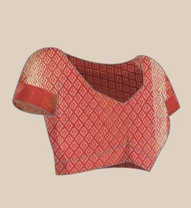KV Woven <b>Jamdani</b> Silk Blend <b>Saree</b> - Product Image 6