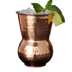 Juego de 2 Vasos de Cobre con Base Ancha y Acabado Martillado, 350 ml, para Agua, Hidratación, Mesa de Comedor y Cocina - Product Image 6