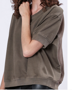 Sudadera de cuello redondo al por mayor, de moda, de felpa francesa, lisa, estilo urbano, para mujer, de algodón, tipo jersey - Product Image 5