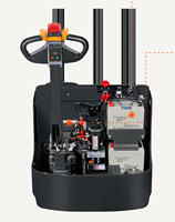 Chariot élévateur électrique CE robuste 2T, transpalette pour manutention de matériaux, chariot élévateur électrique à batterie lithium, personnalisation des couleurs disponible