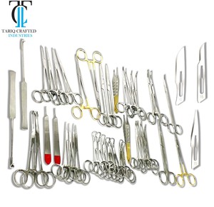 Kit d'instruments chirurgicaux de base économique pour interventions générales, réutilisable, en acier inoxydable, TARIQ CRAFTED INDUSTRIES - Product Image 1