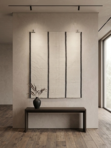 Handwoven Cotton Durrie <b>Rug</b> Minimalist Striped Flatweave Carpet Modern Neutral Area <b>Rug</b> for Living Room - Product Image 6