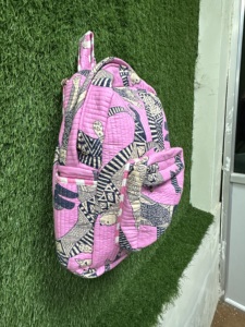 Unique Egypt <b>Cat</b> Printed <b>Backpack</b> | Unisex Cotton Quilted School Bag | <b>Backpack</b> for School, College, Travel & In Daily Use - Product Image 3