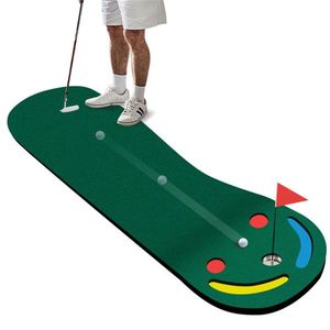 Tappeto da Golf a Forma di Reni 9.8ftx3ft con Superficie True Roll e Materiale PVE Verde per Allenamento - Product Image 1
