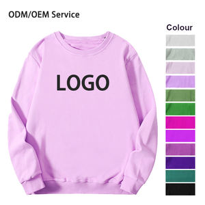 Sudadera con Forro y Bordado de Logotipo Personalizado, Sudadera Unisex con Cuello Redondo, Top de Felpa, Múltiples Colores, Tela de Algodón y Poliéster, Venta al Por Mayor - Product Image 3