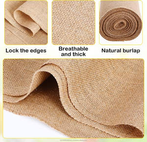 Rouleau de tissu de jute écologique 12 pouces de large x 22 yards de long, géotextile, chemins de table pour projets d'artisanat, décoration de la maison et de mariage - Product Image 6