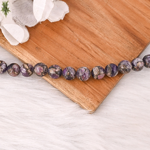 Natural Purple <b>Amethyst</b> Copper Beads 925 Sterling Silver <b>Bracelet</b> Handmade Gemstone Jewelry Trendy Wedding Party Gift for Unisex - Product Image 3