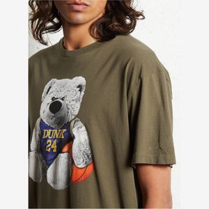 Trending Men's Graphic Digital Print Cotton T-shirt Short Sleeves Hip Hop Fashion <b>Tshirts</b> Loose Drop Shoulder Casual <b>Tshirts</b> - Product Image 4