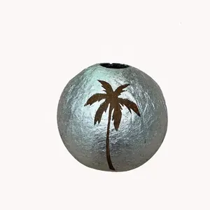 High quality Hawaiian Decoration Official Custom Painted Coconut Ornament or stand-alone keepsake handmade