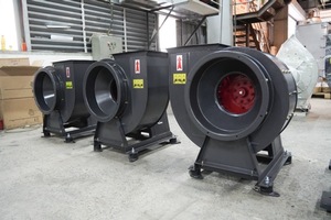 พัดลมดูดอากาศแบบแรงเหวี่ยงอุตสาหกรรม CEP-2-3.8D สำหรับระบายอากาศใต้ดิน แรงดัน 400Pa-2600Pa ขับเคลื่อนโดยตรง จ่ายอากาศบริสุทธิ์ 220-380V แบบตั้งพื้น - Product Image 4
