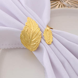 Anillos de Servilleta de Lujo Personalizados, Material Metálico, Latón Dorado, Accesorios de Decoración de Mesa, Anillo de Servilleta para Bodas, Venta al Por Mayor - Product Image 6