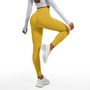 Leggings Deportivos de Cintura Alta sin Costuras, Color Sólido, Efecto Push-Up para Mujer - Product Image 3