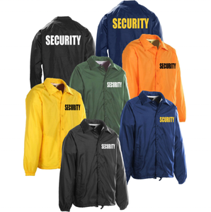 Veste de sécurité unisexe bleue en polyester, uniforme toutes saisons pour agents de sécurité, manches longues, boutonnage frontal, détection par aiguille, fusion sans couture - Product Image 5