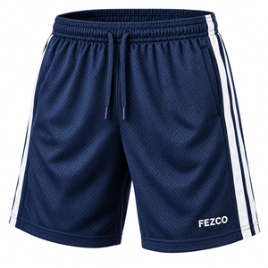 Pantalones Cortos de Malla para Hombre, Transpirables, de Secado Rápido, Directo de Fábrica, Esenciales, por Encima de la Rodilla, para Correr y Gimnasio, Personalizables, de Malla Sólida - Product Image 4