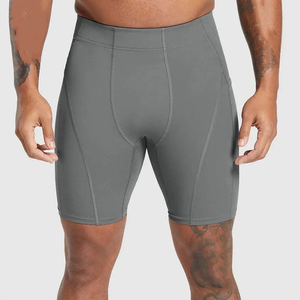 Custom <b>Compression</b> <b>Shorts</b> <b>Men</b> Spandex Running Tights Sport Athletic Workout Performance Leggings Underwear Compress - Product Image 1