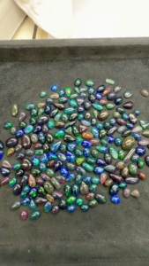 Ópalo Negro Natural de Rajastán, Cabujón Ovalado y Redondo, Gema Suelta de 500g, PANJSHIR GEMA INTERNATIONAL, para Joyería - Product Image 1