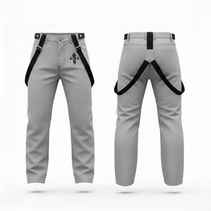 กางเกงสกีชายคุณภาพสูง กันน้ำ 10,000 มม. ผลิตจากโพลีเอสเตอร์ 100% ผ้าฟลีซย้อมสีพื้น 240 กรัม ปิดด้วยแถบตีนตุ๊กแก ปรับแต่งได้ตามต้องการ RIVIAN - Product Image 1