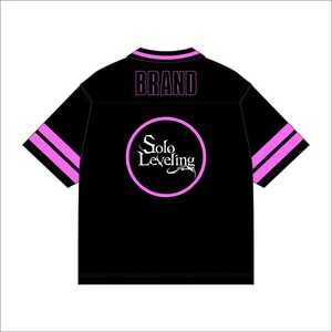 Camiseta de Anime Solo Leveling Negra con Detalles Morados, Manga Corta, Unisex, Informal de Verano, Diseño Estampado con Logotipo Frontal - Product Image 2