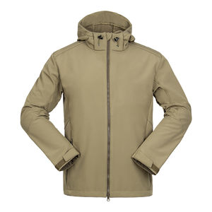 Chaqueta de invierno táctica Softshell personalizada para hombre 2024, sudadera cortavientos impermeable con cierre de cremallera, patrón de camuflaje - Product Image 1