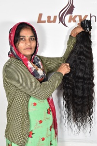 Extensiones de Cabello Humano Rizado Natural Indio, Rizos Definidos, Extensiones Remy de Doble Trama, Volumen Suave, Estilo de Salón para Mujeres - Product Image 2