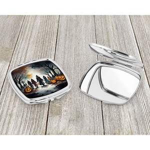 Mujeres y niñas espeluznante Halloween vampiros compacto maquillaje espejo bolsillo plegable de mano viaje regalo decorativo - Product Image 3